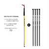 Tucker 70 foot reach HiMod carbon fiber water fed pole with brush.